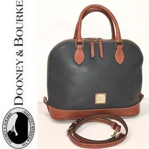 DOONEY & BOURKE dark gray Zip Zip Satchel